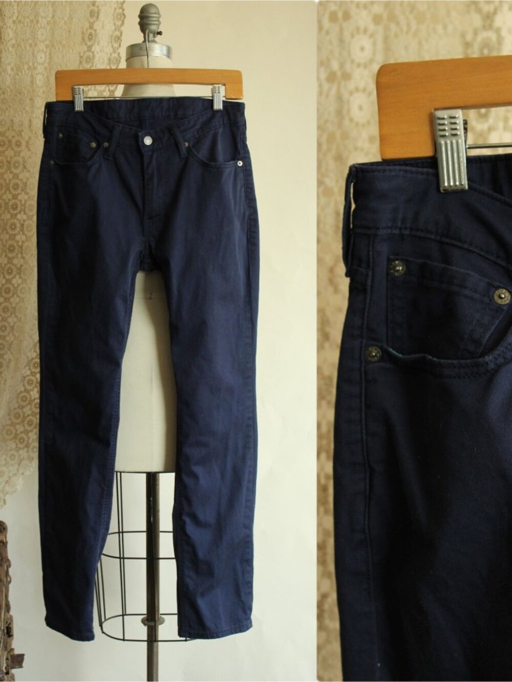 Levis Mens 511 Jeans, Navy Blue, 32W 32L, Slim